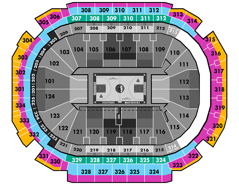 Mavs Seating Chart With Rows