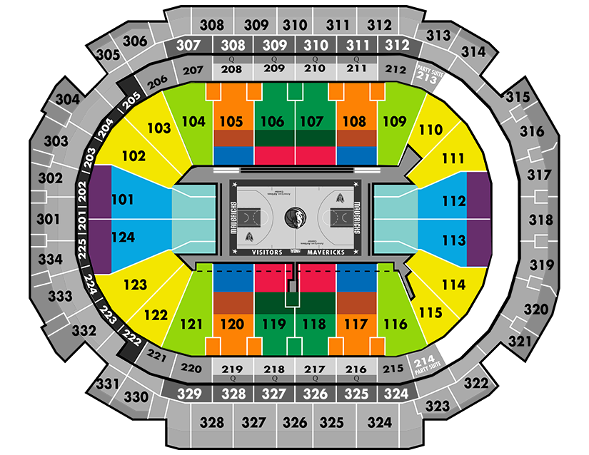 Dallas Mavericks Seating Chart Virtual