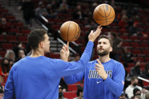 Maxi Kleber missed Wednesday night with a hyperextended right knee.